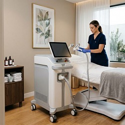 Аппарат Deka Motus AX для александритовой лазерной эпиляции в Perfect Clinic СПб