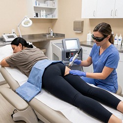 Лазерная эпиляция ягодиц аппаратом WingDerm в Perfect Clinic СПб